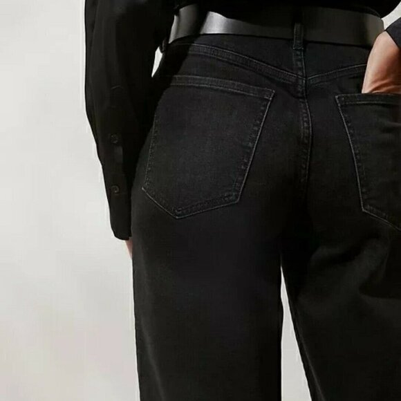 Banana Republic High-Rise Plus Size 20/35 TALL Black Wash Straight Jeans RT$100 - Picture 3 of 3